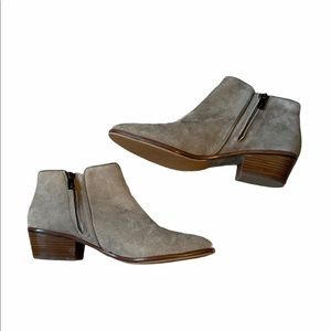 Sam Edelman Petty Tan Suede Ankle Boot size 9